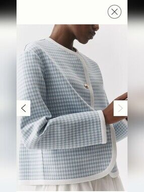 Anthropologie Foam Filled Summer Jacket 4/6 runs 6/8